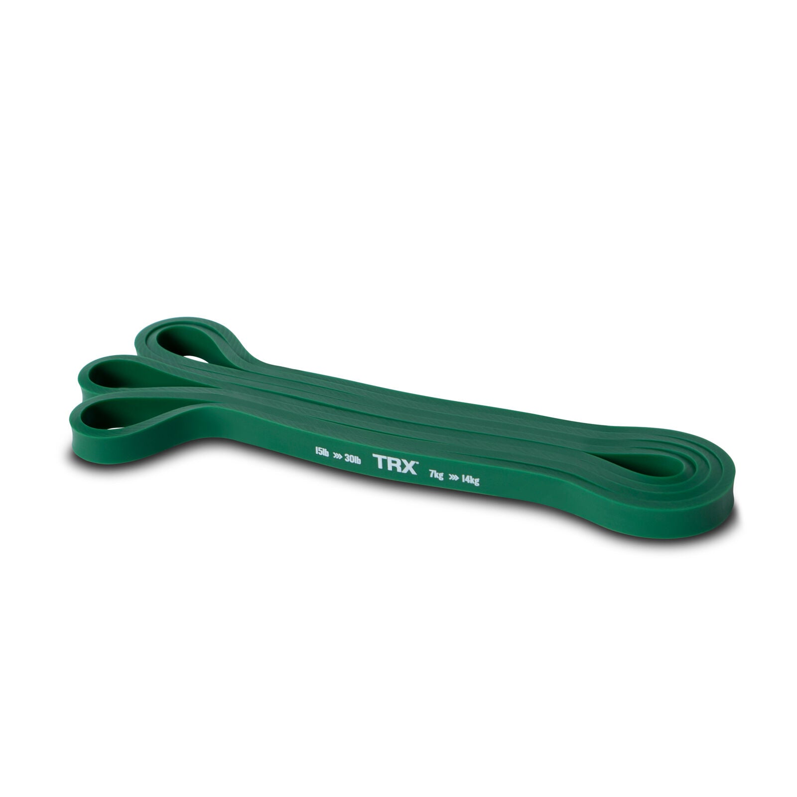 TRX Elastic Resistance Bands, 7 -16 kg, XX-Light Powerband Green