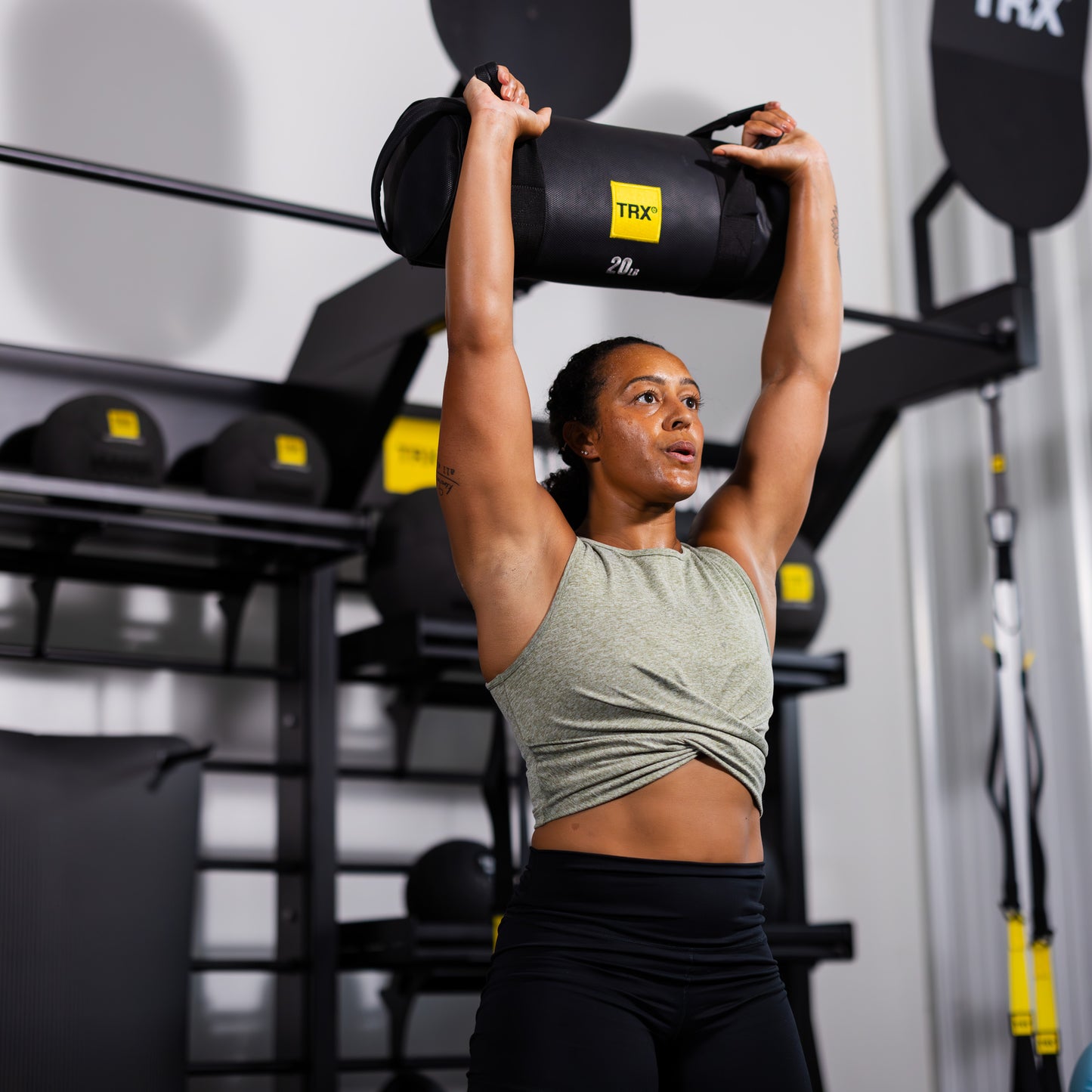 TRX Power Bag, HexGrip 20 kg Sandsække og Powerbags Sort
