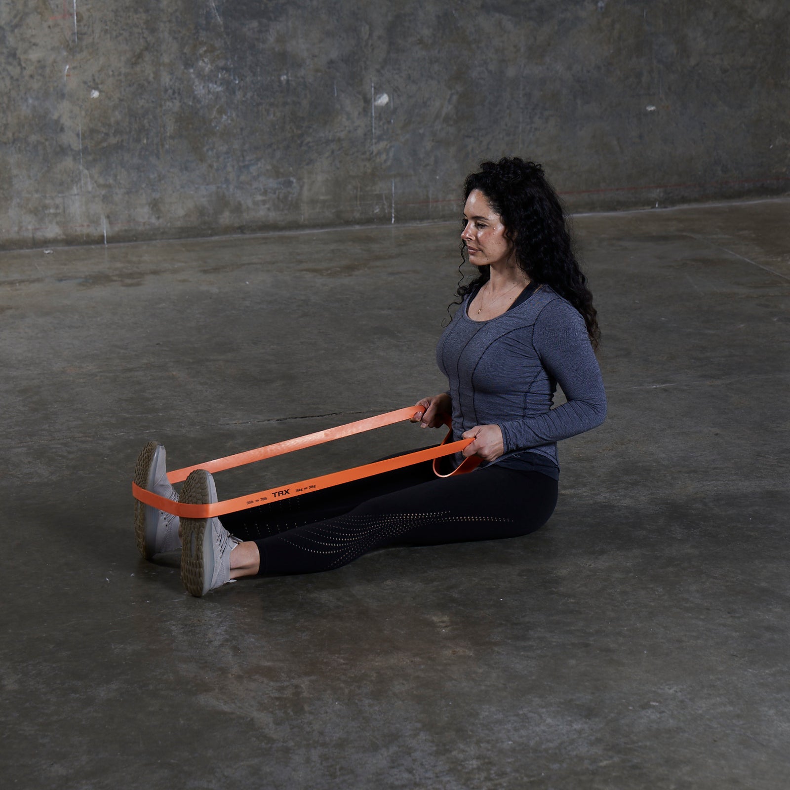 TRX Elastic Resistance Bands, 16-31 kg, Light Powerband Orange