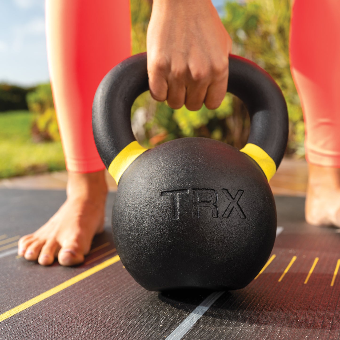 TRX Kettlebell 28 kg, støbejern Kettlebells Sort