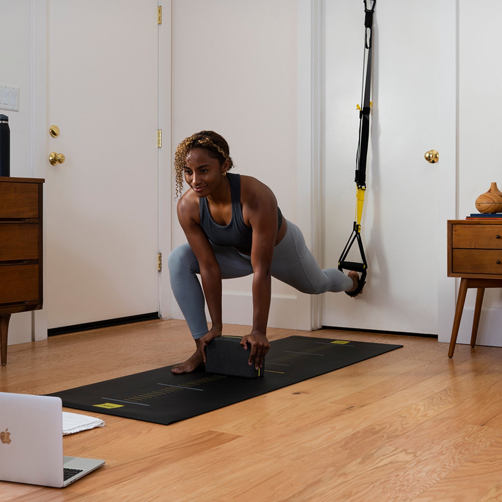 TRX Yoga Block with Logo Yoga Equipment Black