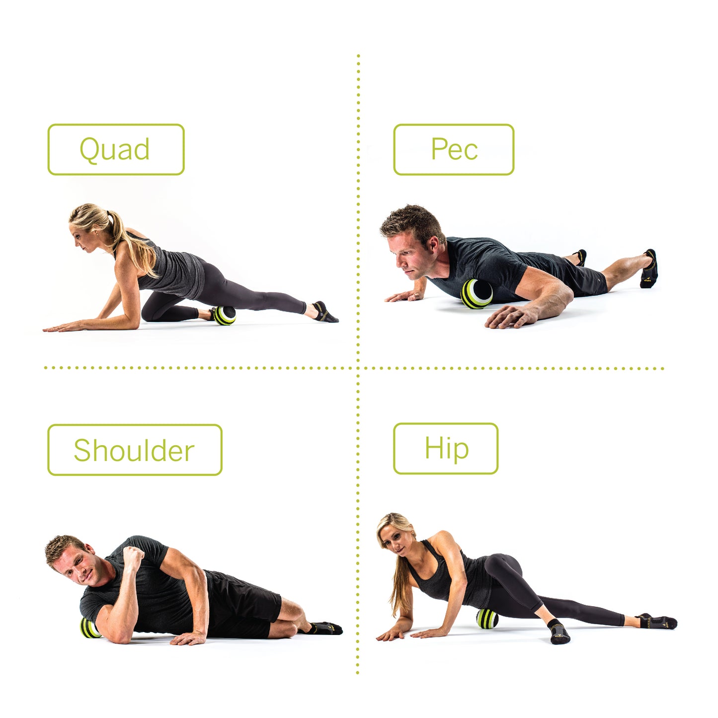 Trigger Point Therapy MB5 Massagebold Massagebold Grøn