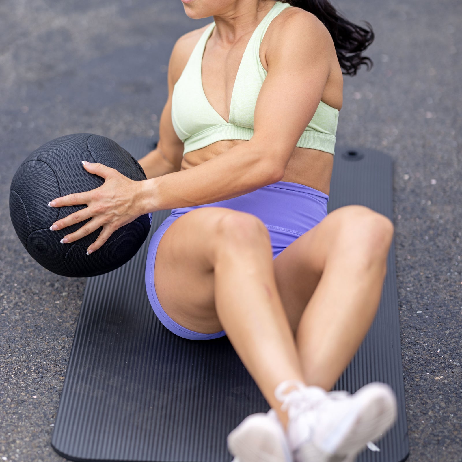 TRX HexGrip, 25 cm, 6 kg Medicine ball Black