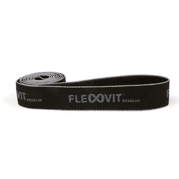 FLEXVIT Retail REVOLVE "ELITE" Ekstra tung Powerband Sort Elastikbånd til træning Sort