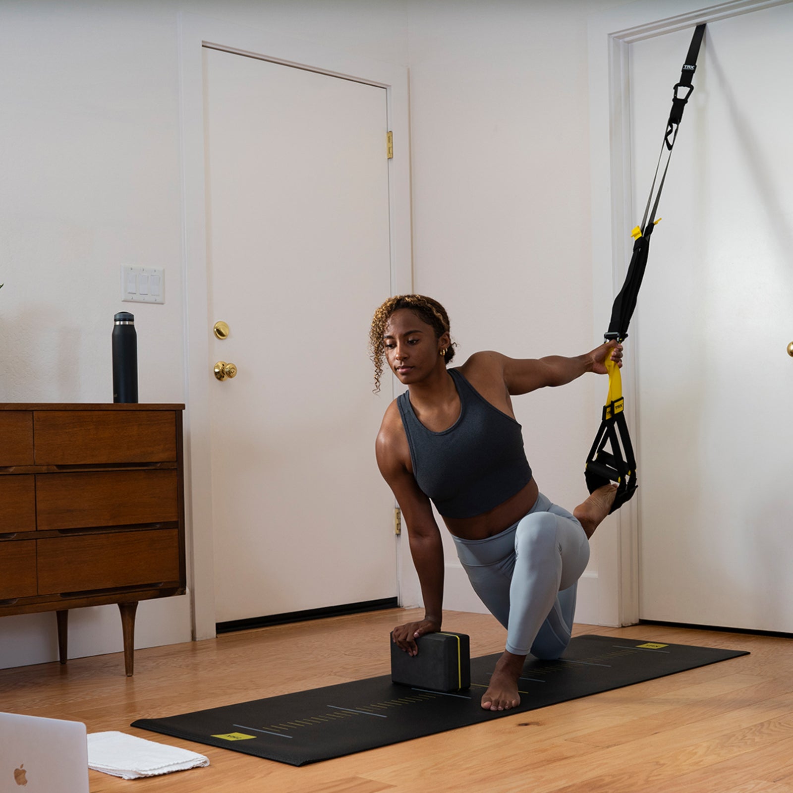 TRX Yoga Block with Logo Yoga Equipment Black