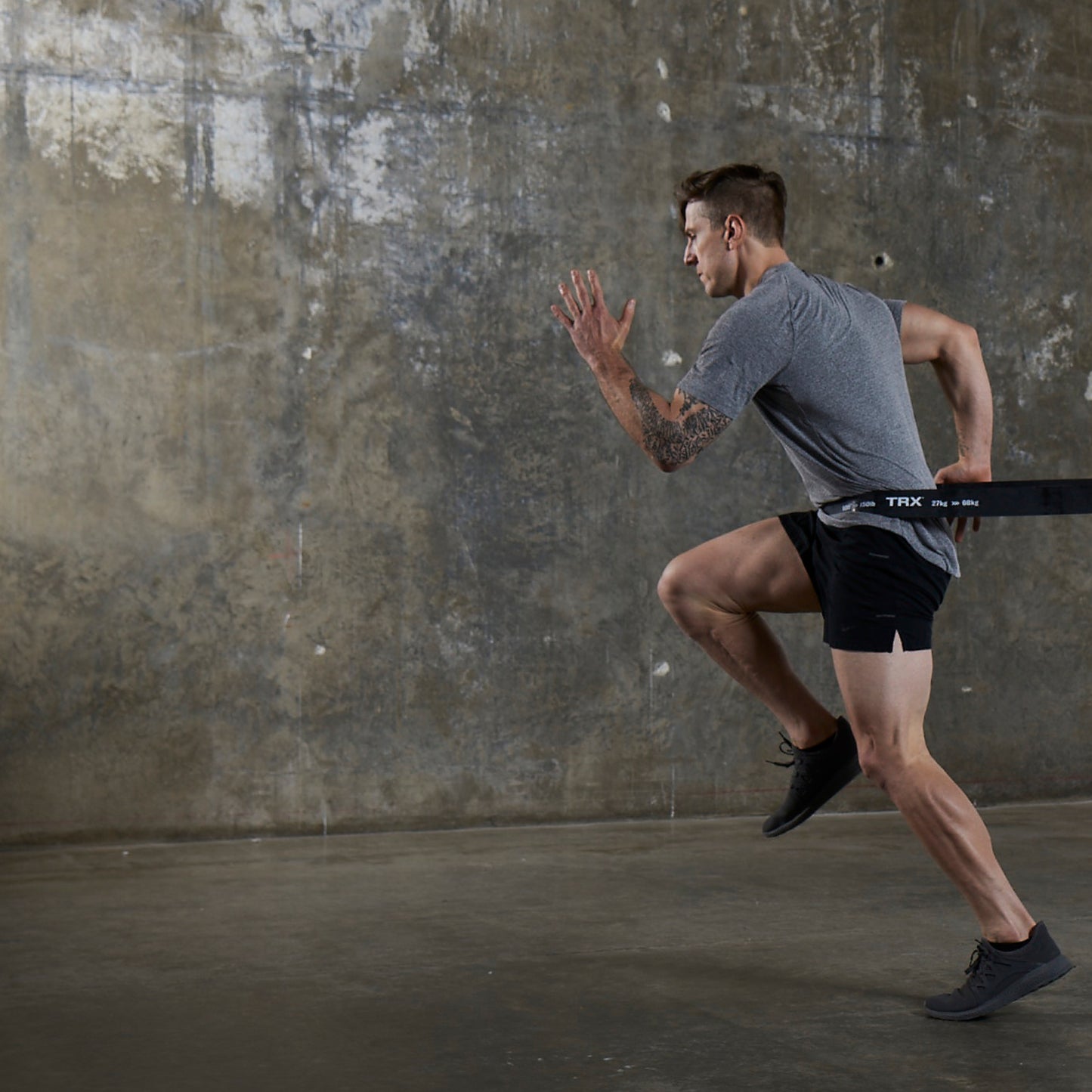 TRX Elastiske Modstandsbånd, 20-50 kg, Medium Elastikbånd til træning Grå