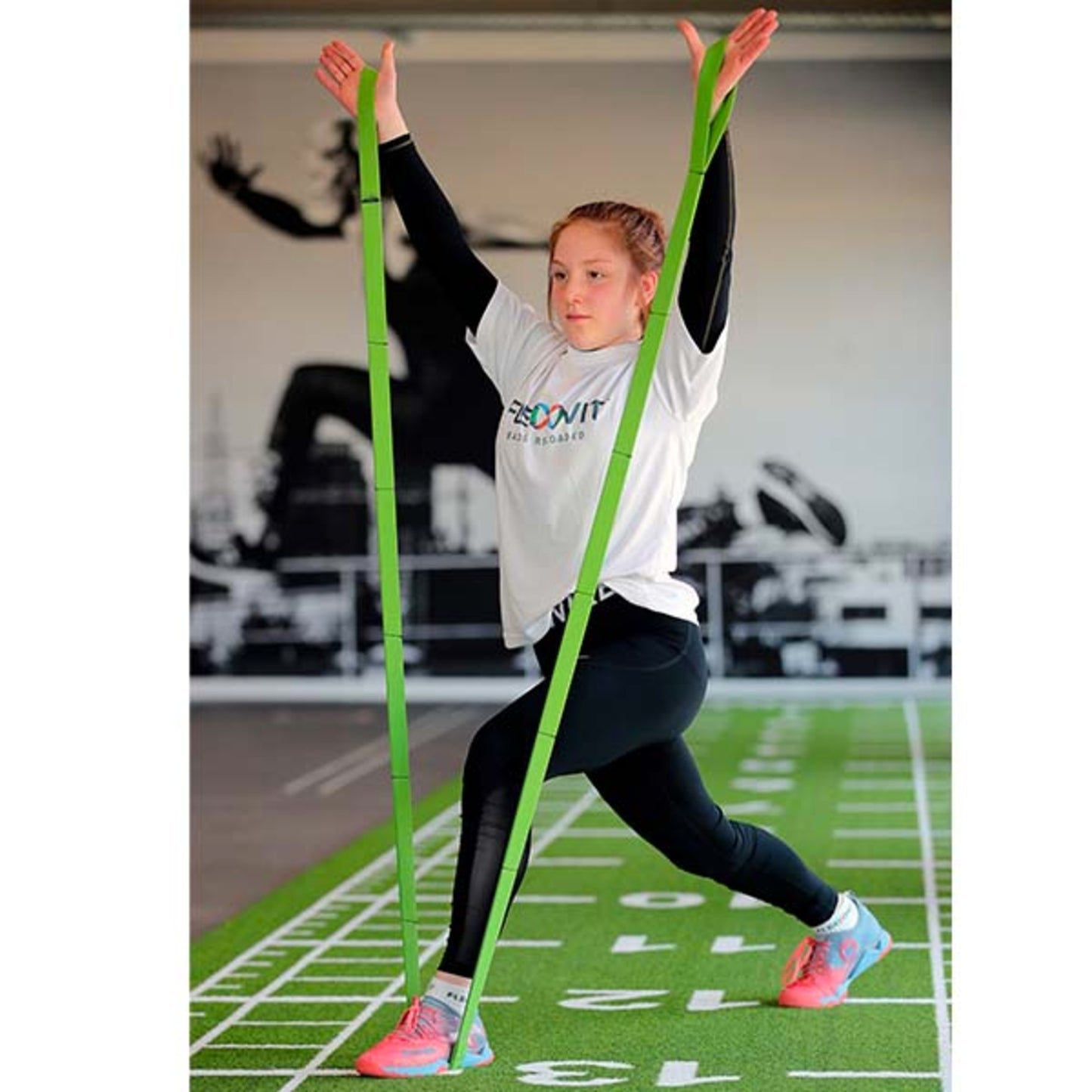 FLEXVIT Retail MULTI "FITNESS" Medium Powerband Grønne Elastikbånd til træning Grøn