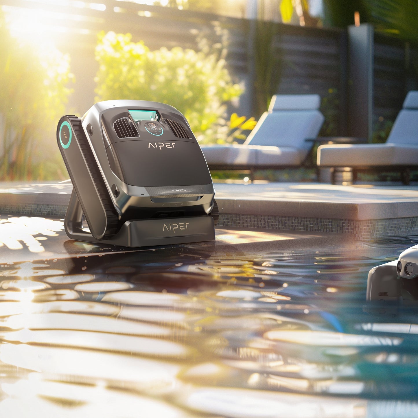Aiper Scuba X1 Pro Trådløs poolrenser Sort