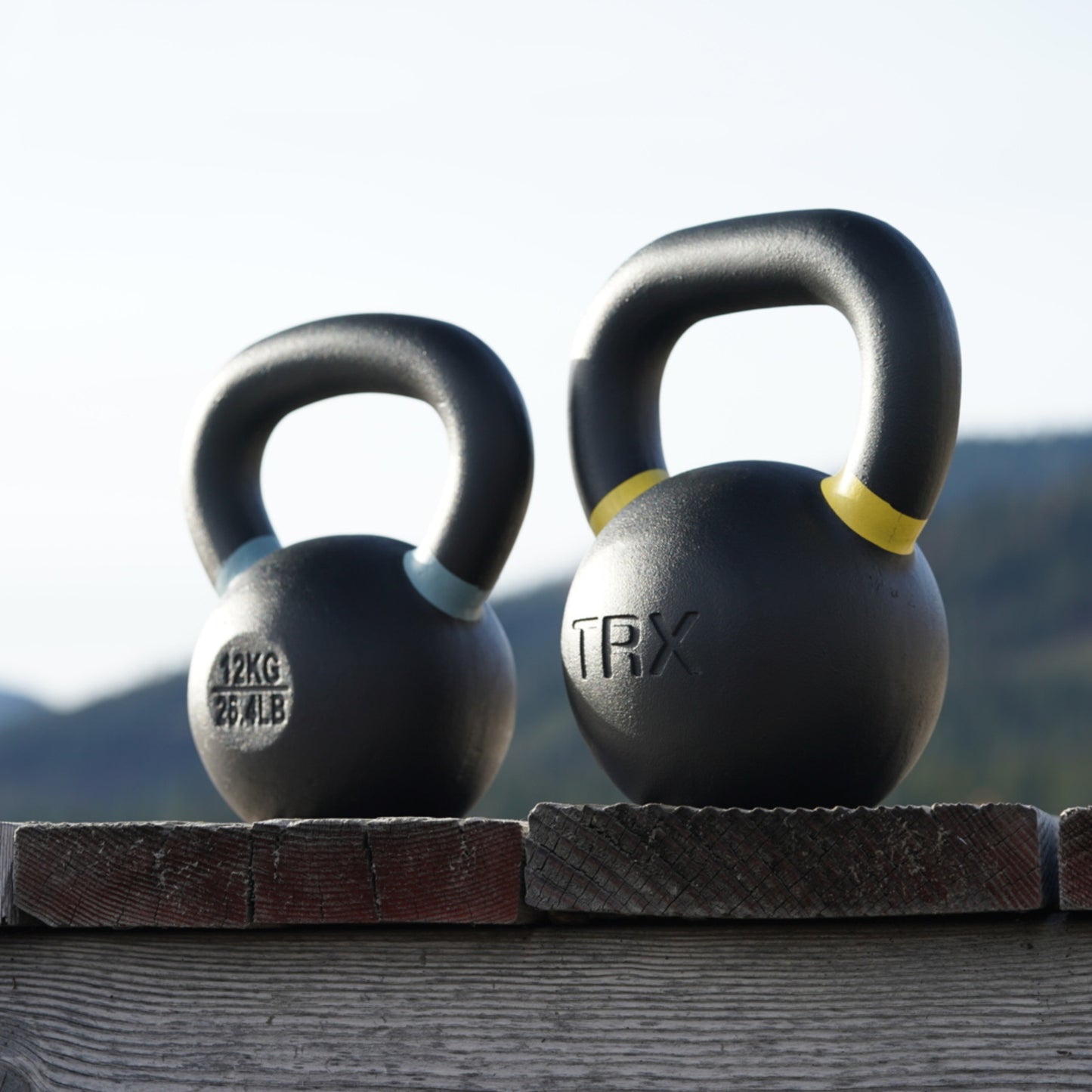 TRX Kettlebell 28 kg, støbejern Kettlebells Sort