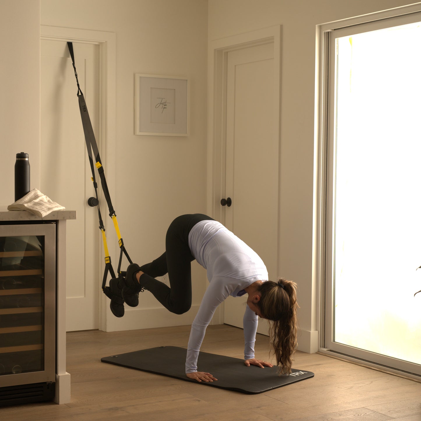 TRX Træningsmåtte 120 cm Træningsmåtte Sort