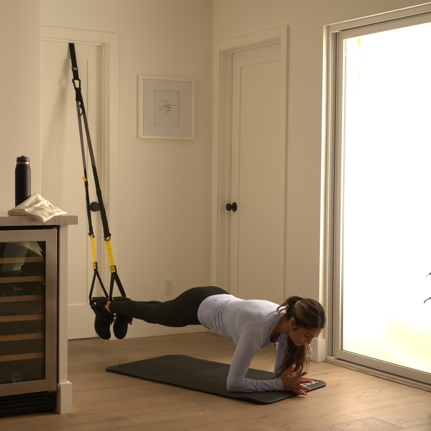 TRX Træningsmåtte 120 cm Træningsmåtte Sort