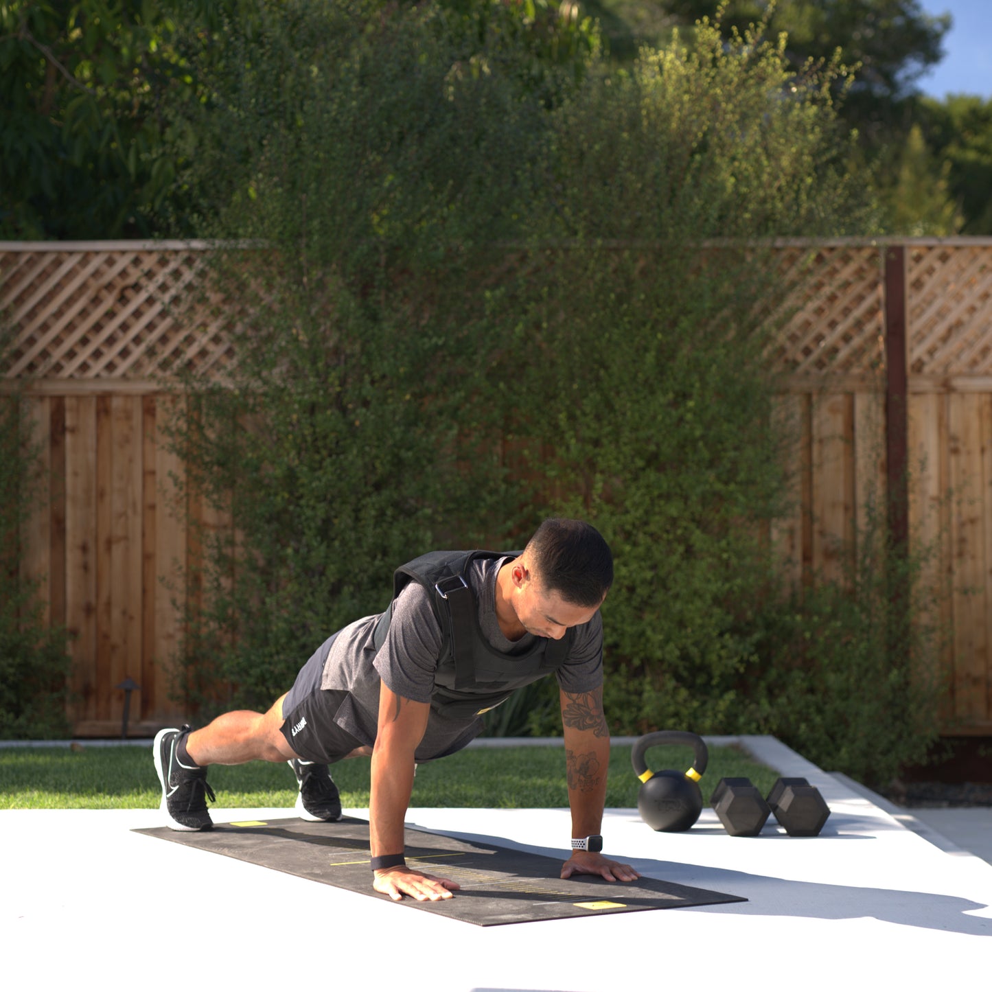 TRX ST Training Mat Non-Slip Training mat Black