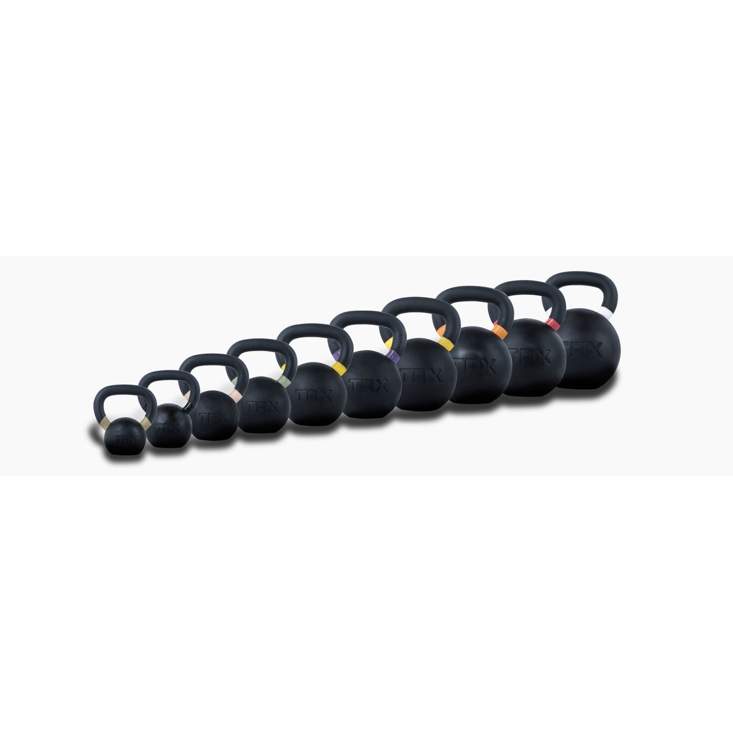 TRX Kettlebell 28 kg, gummibelagt Kettlebells Sort