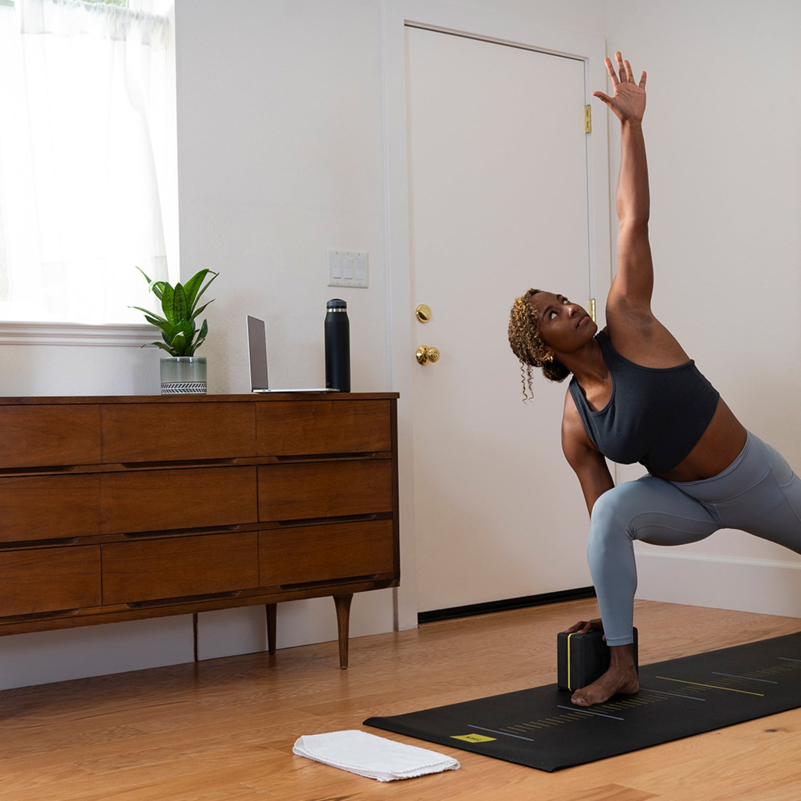 TRX Yoga Block with Logo Yoga Equipment Black