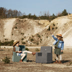 By KlipKlap KK Kids Chair Brown bouclé w. sand