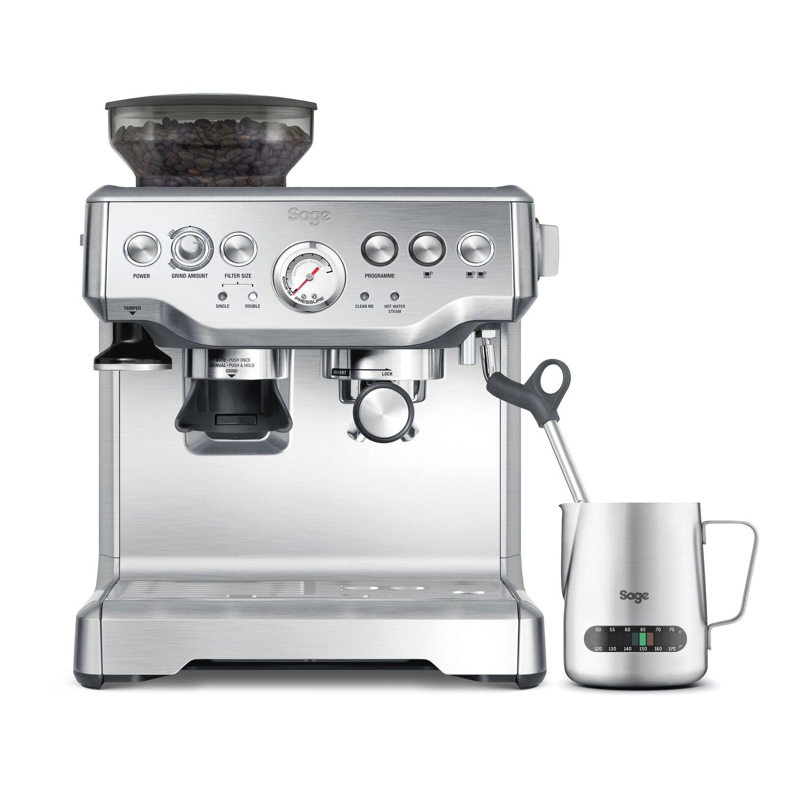 Sage SES 875 BSS Espressomaskine Børstet Rustfrit Stål