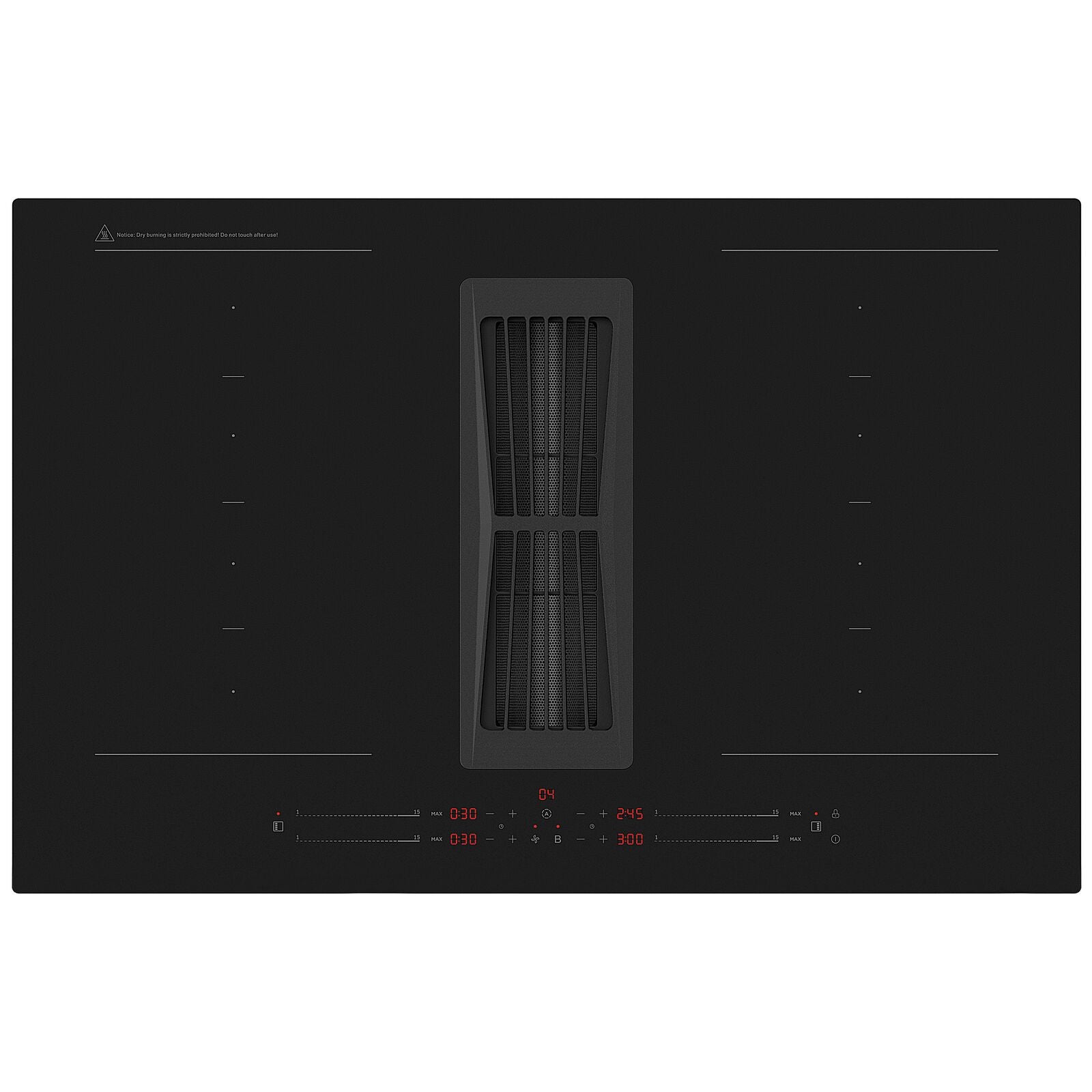 Witt Classic Heat 80 R Hood in hob Black