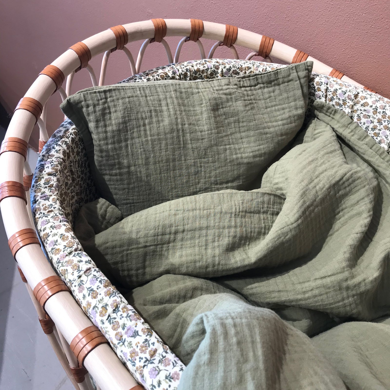 By KlipKlap Bed Linen Baby Dusty Olive