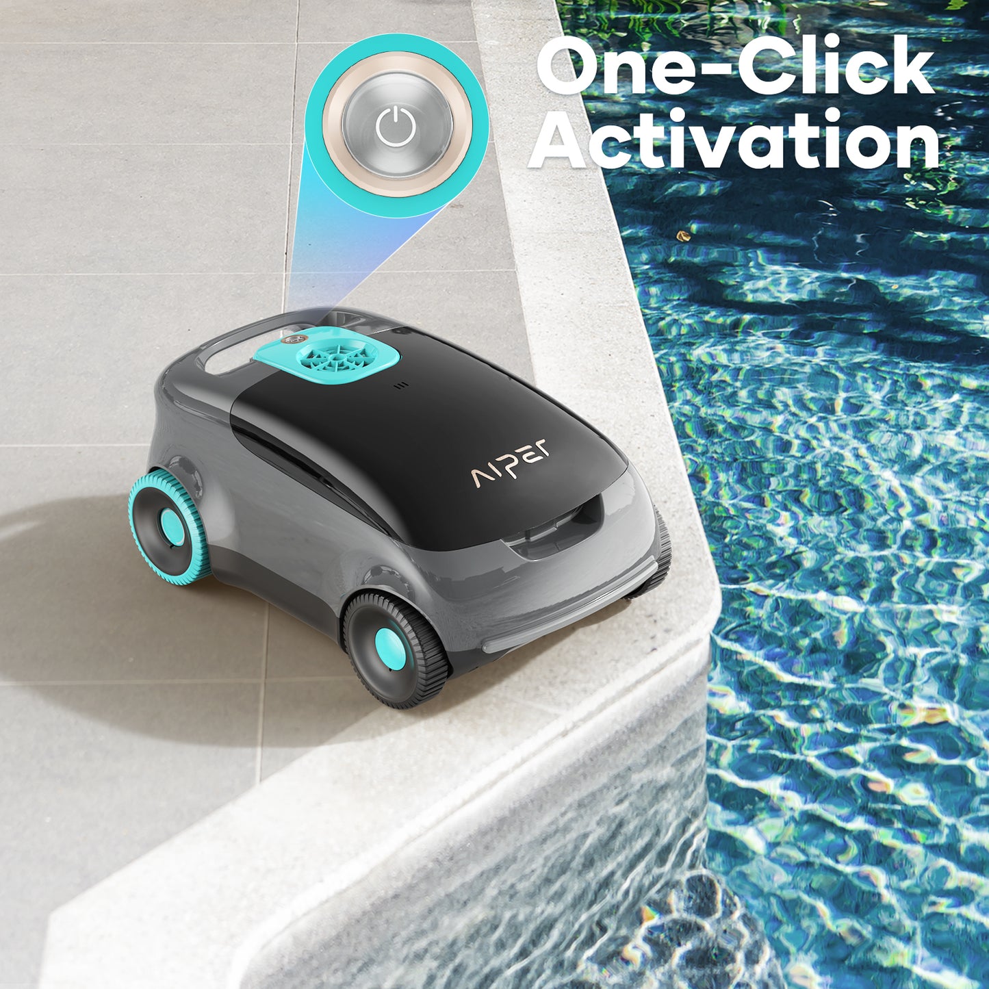 Aiper Scuba E1 Trådløs poolrenser Grå