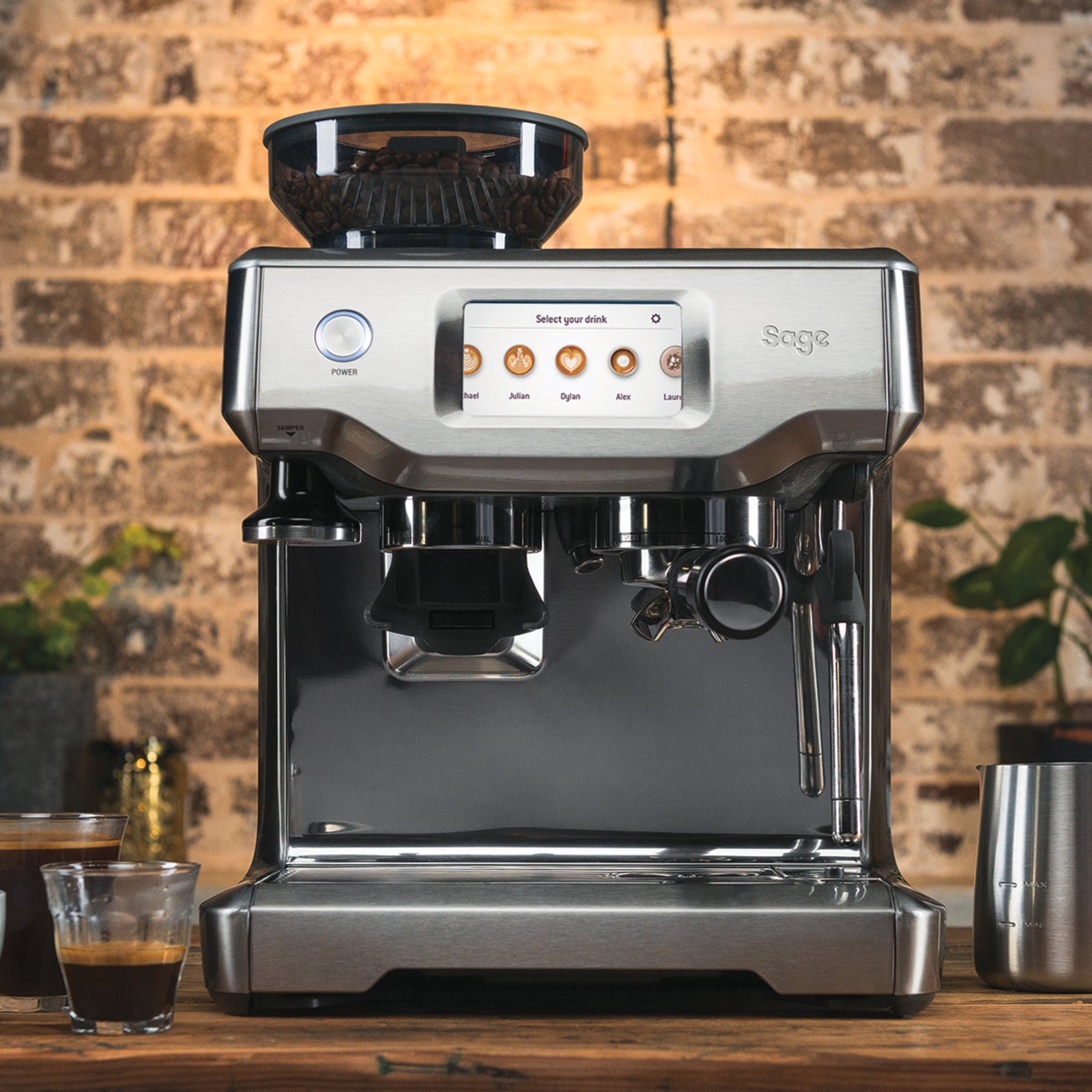 Sage SES 880 BSS Espressomaskine Børstet stål