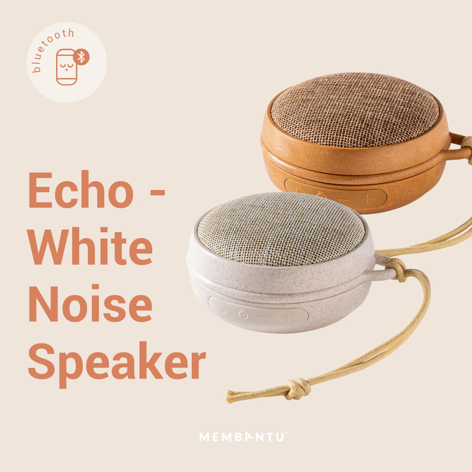 Membantu White Noise Speaker - Echo01 Wood