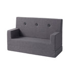 By KlipKlap KK Kids Sofa Blue Grey w. Grey