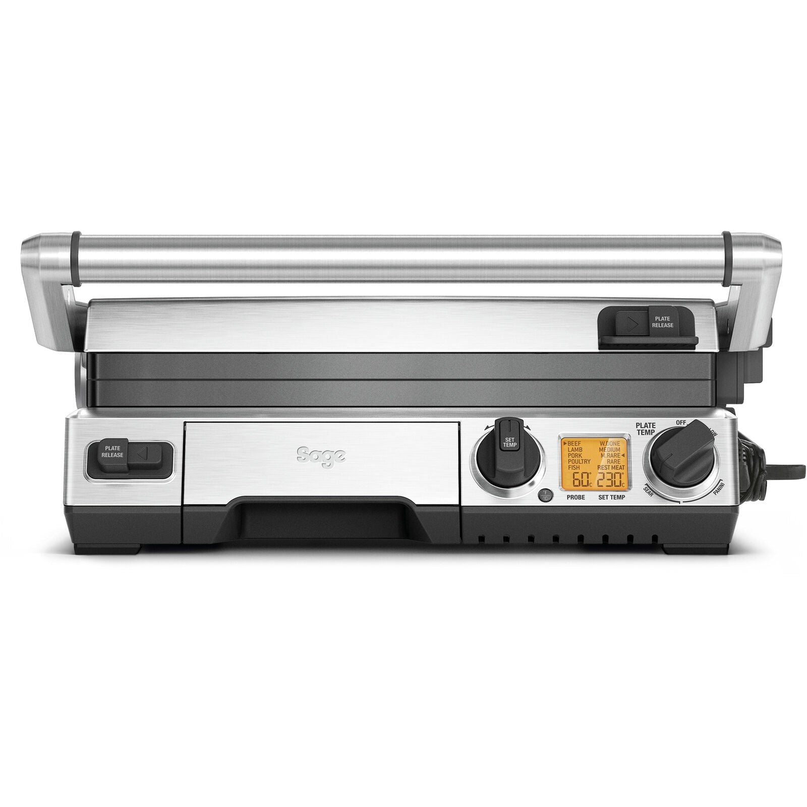 Sage SGR840BSS Grill Grill and sandwich maker Brushed steel