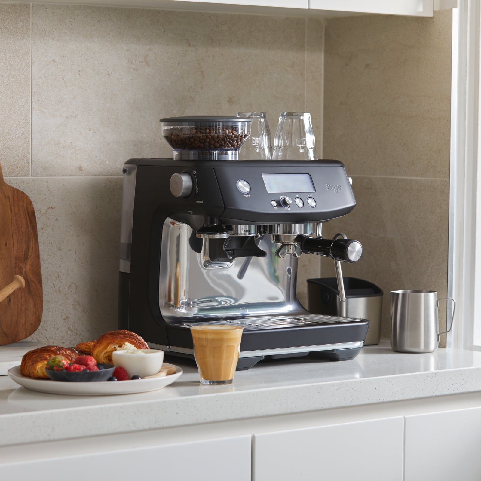 Sage SES 878 BTR Espressomaskine Sort Trøffel