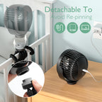 Momcozy Kannettava Tuuletin Musta