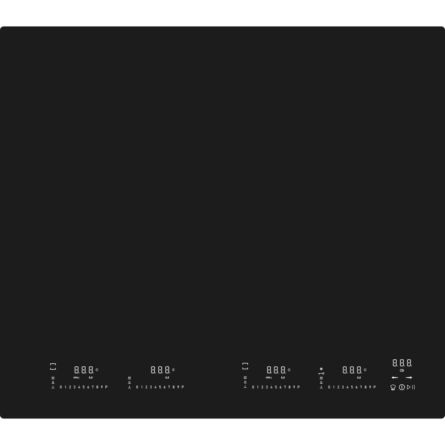 Witt WIMP60EVW Induction hob Matte Black