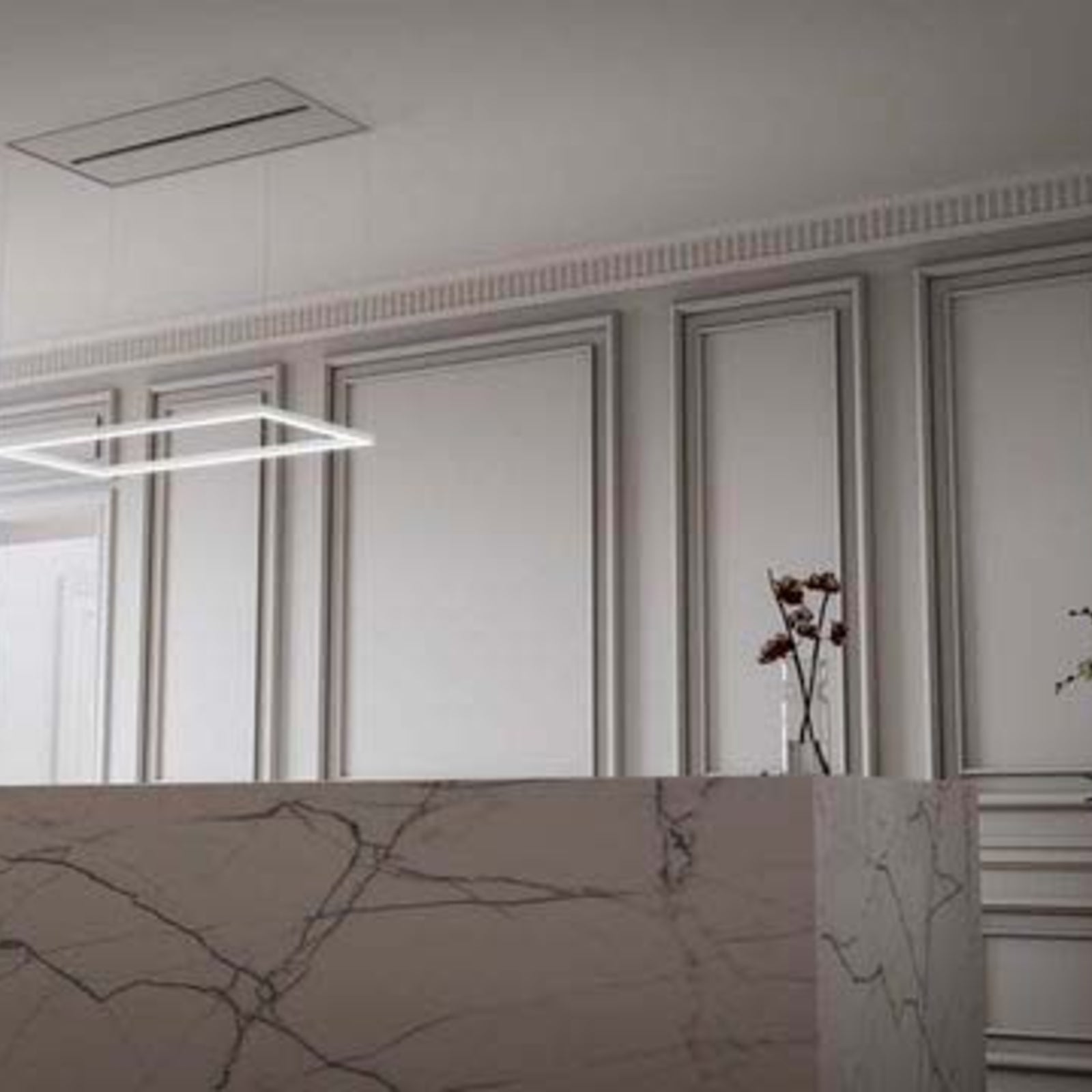 Witt Marble White Loftemhætte Hvid