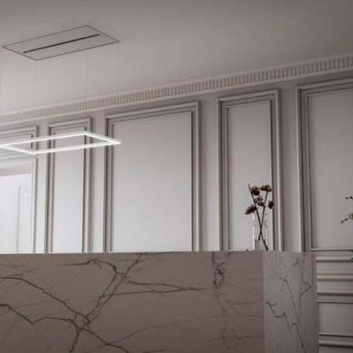 Witt Marble White Ceiling hood White