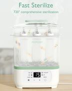 Momcozy 8-i-1 Elektrisk Damp Sterilisator til Sutteflasker