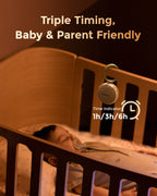 Momcozy Regnbue Hvitstøy Baby Lydmaskin Grå