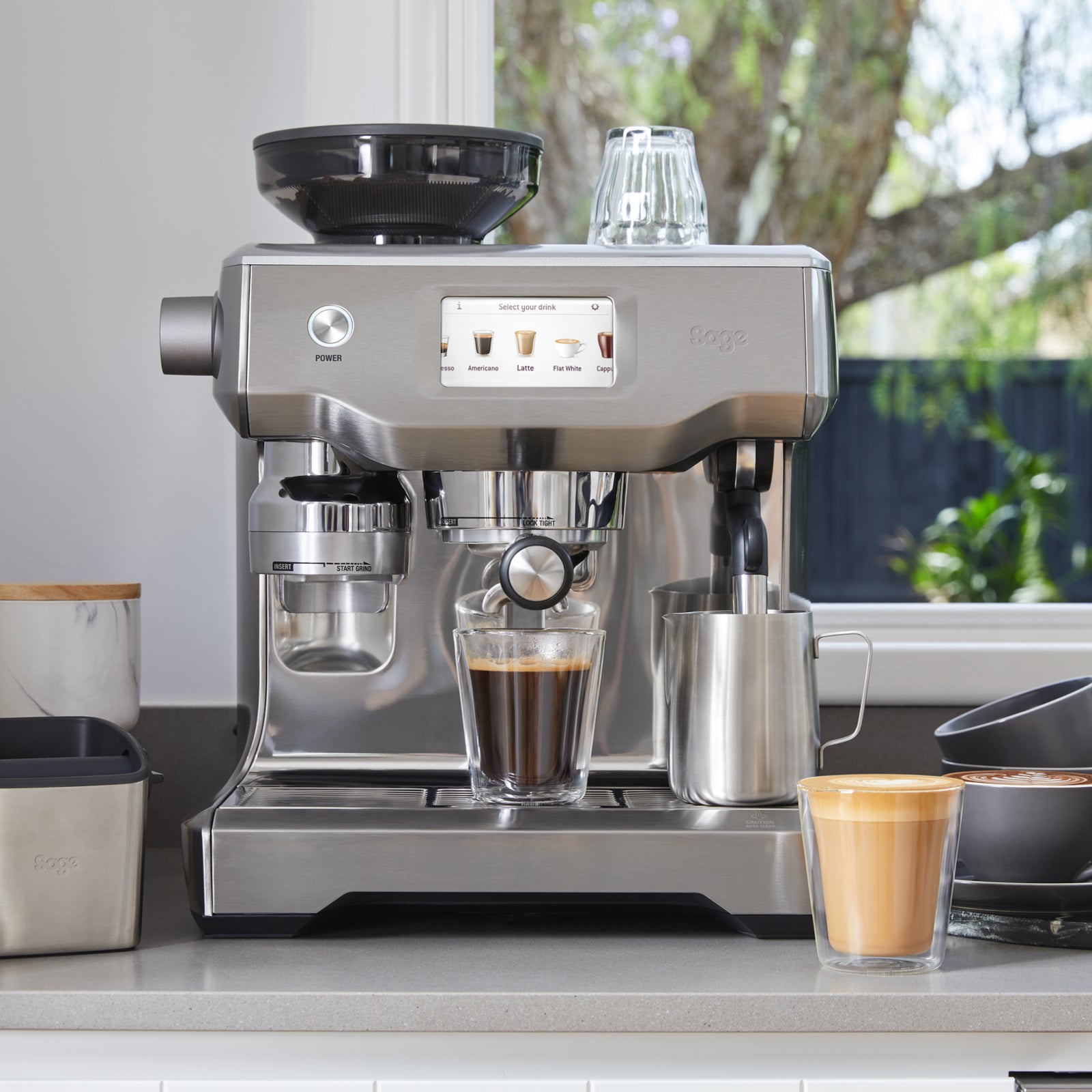 Sage SES 990 BSS Espressomaskine Børstet stål