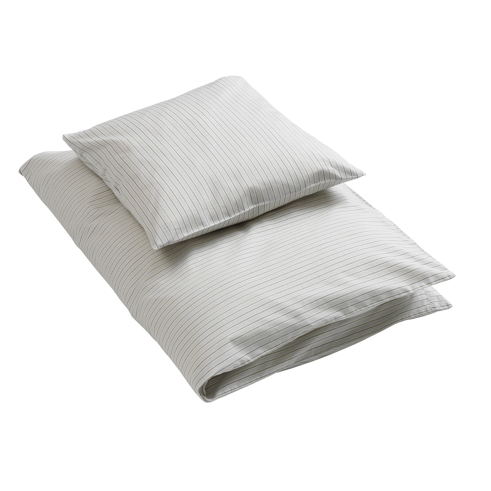By KlipKlap Bed Linen Baby Alfred Stripe Moon Grey