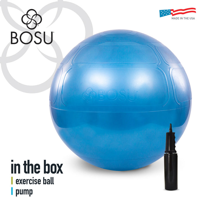 BOSU Træningsbold Fitnessbold Blå 55 cm Fitnessbold Blå