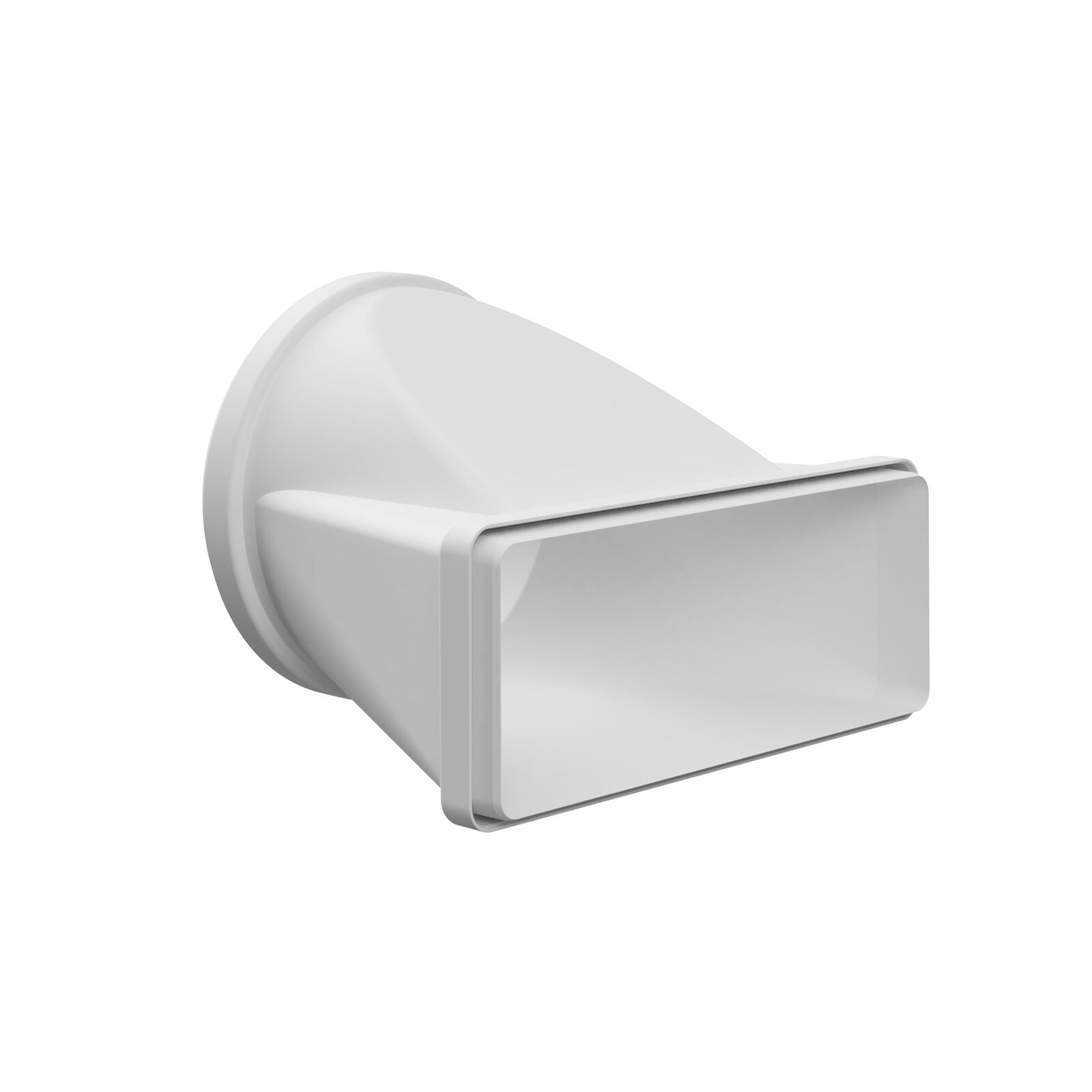 Witt IT302 Vandret bøjning til rund , 220x90mm -Hvid