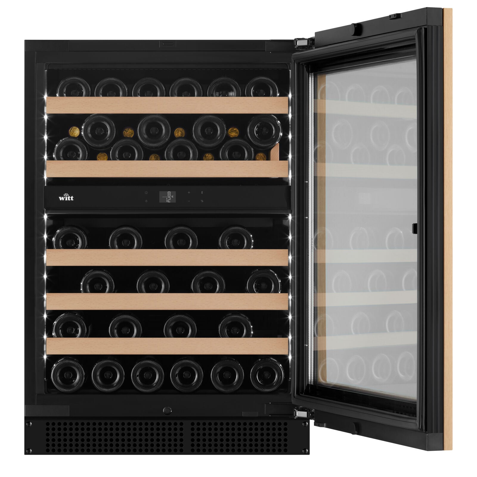 Witt WU6078P-2P53 Tabletop wine cabinet Black