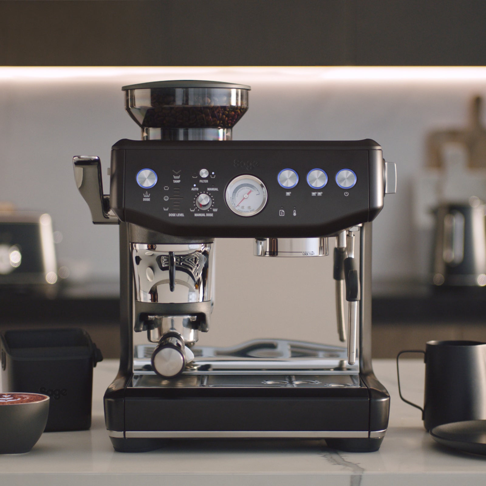 Sage SES 876 BTR Espressomaskine Sort Trøffel