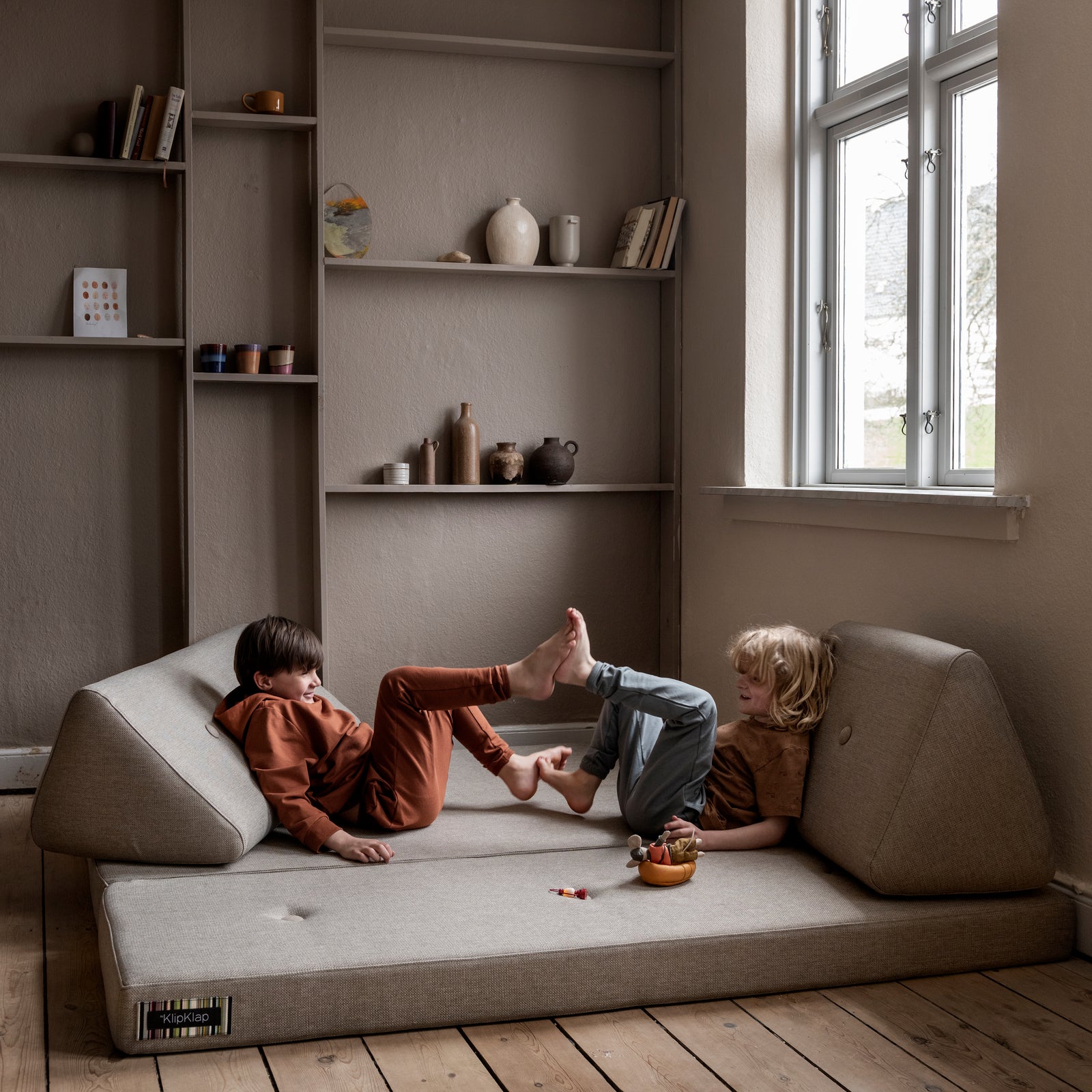 By KlipKlap KK Backrest Long Multi Grey w. Grey