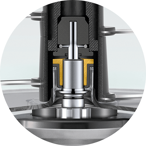 Stainless steel reinforced hub