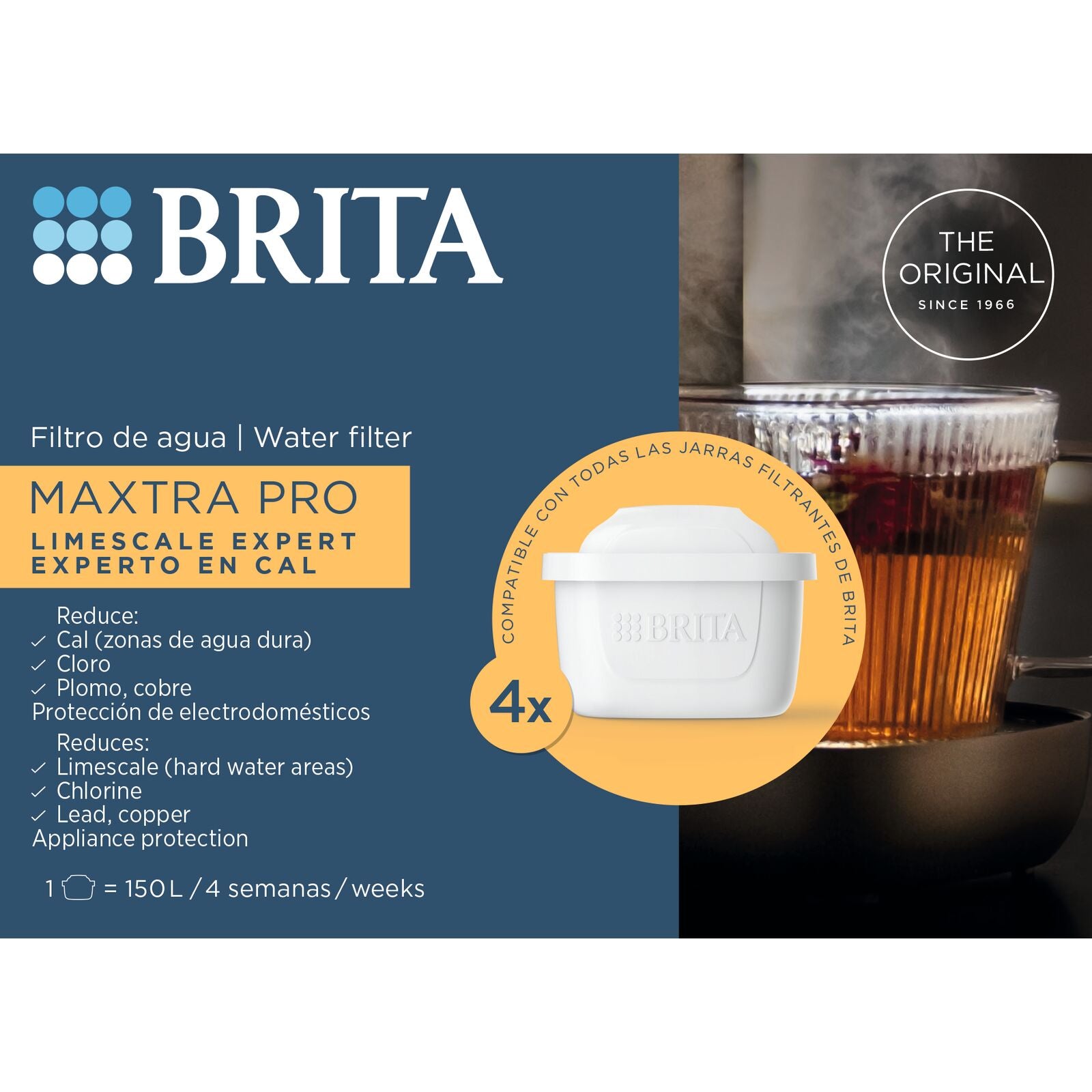 Brita Pack 4 Limescale Expert Waterfilter