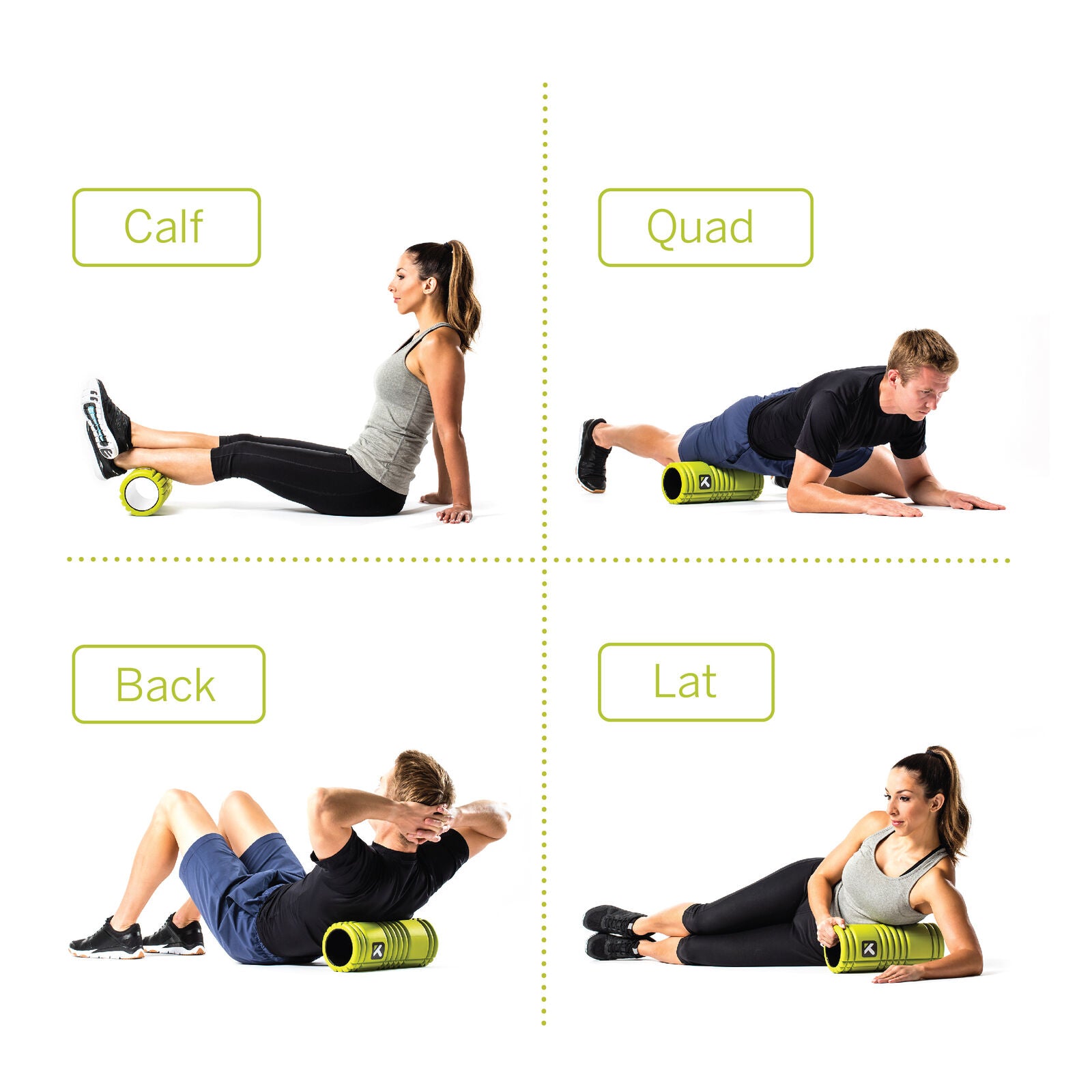 Trigger Point Therapy GRID 1.0 Foamroller Lime