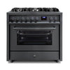 Witt Embrace 90 Gas MB Gas cooker Black