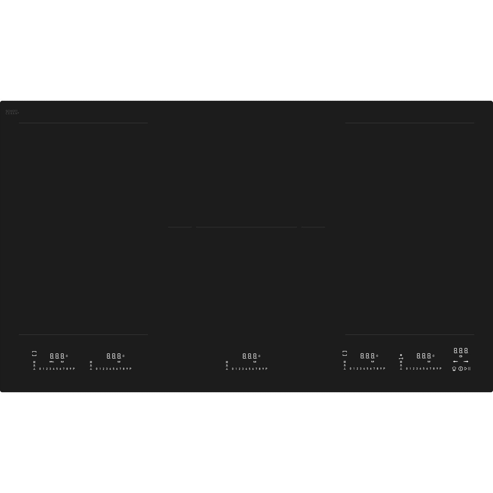 Witt WIMP90EVW Induction hob Matte Black