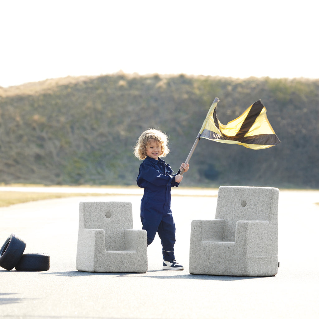 By KlipKlap KK Kids Chair Sand bouclé w. sand