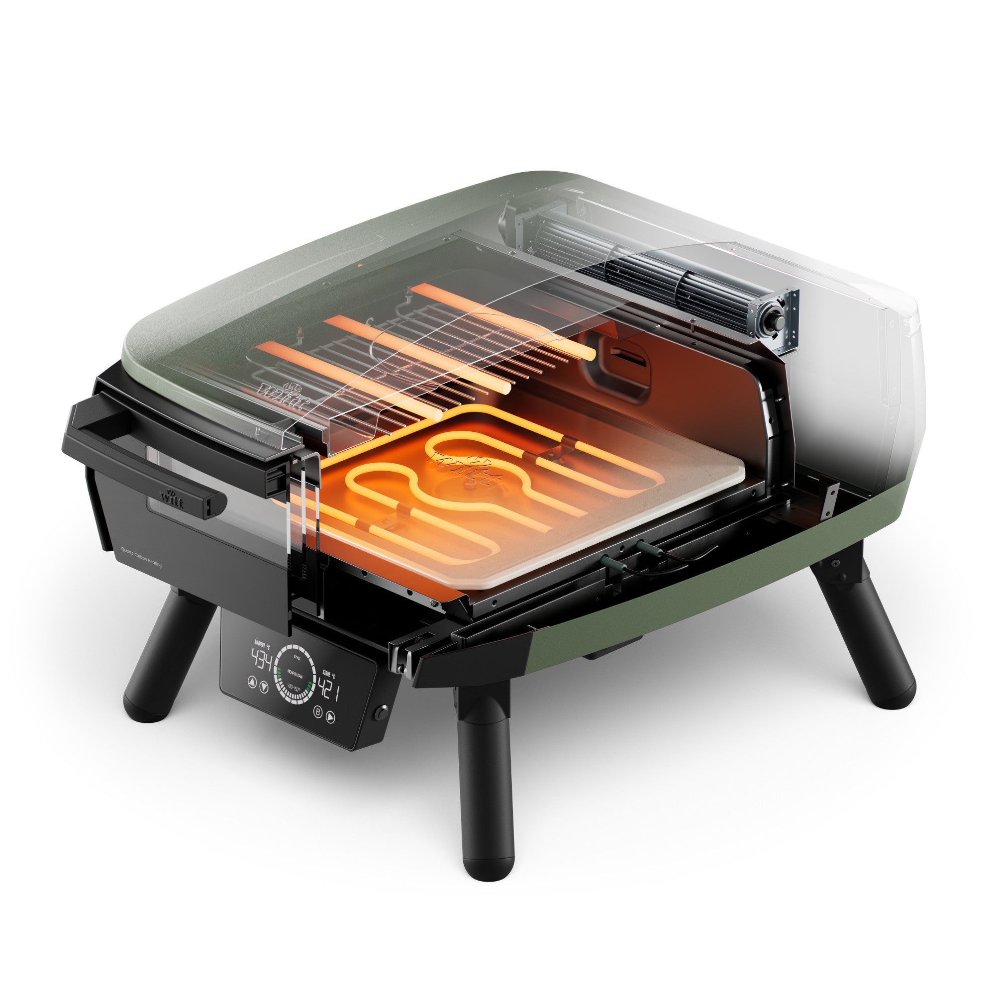 Witt eGNITE Control 13" EU Pizza oven Green