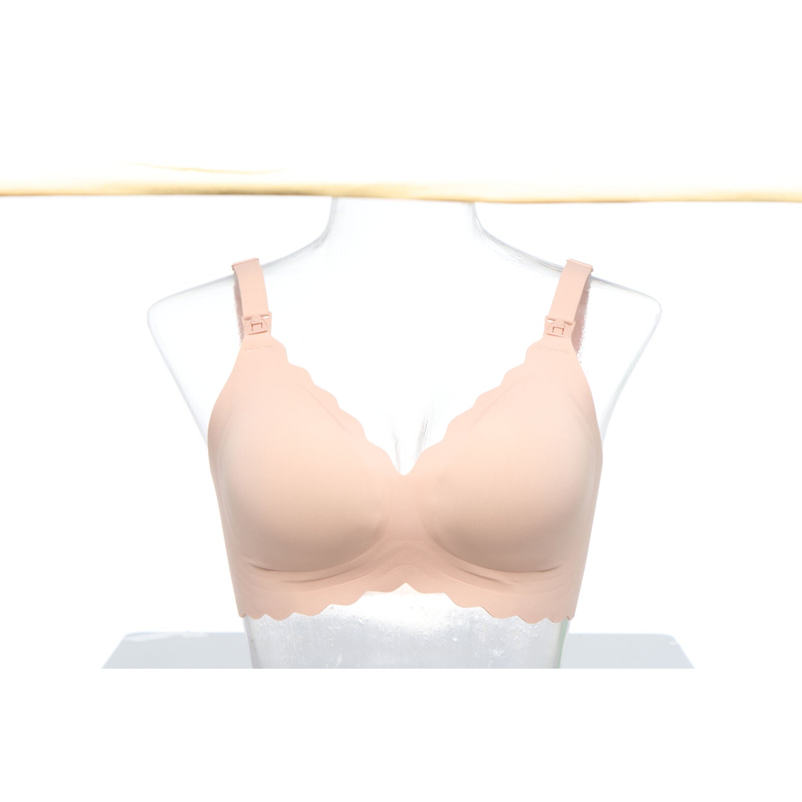 Momcozy YN46 XL Seamless Support Floral Bra Natural