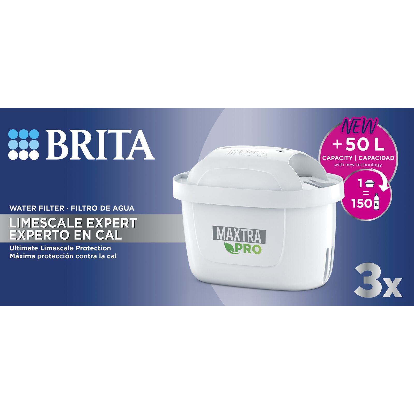 Brita Pack 3 Limescale Expert Waterfilter